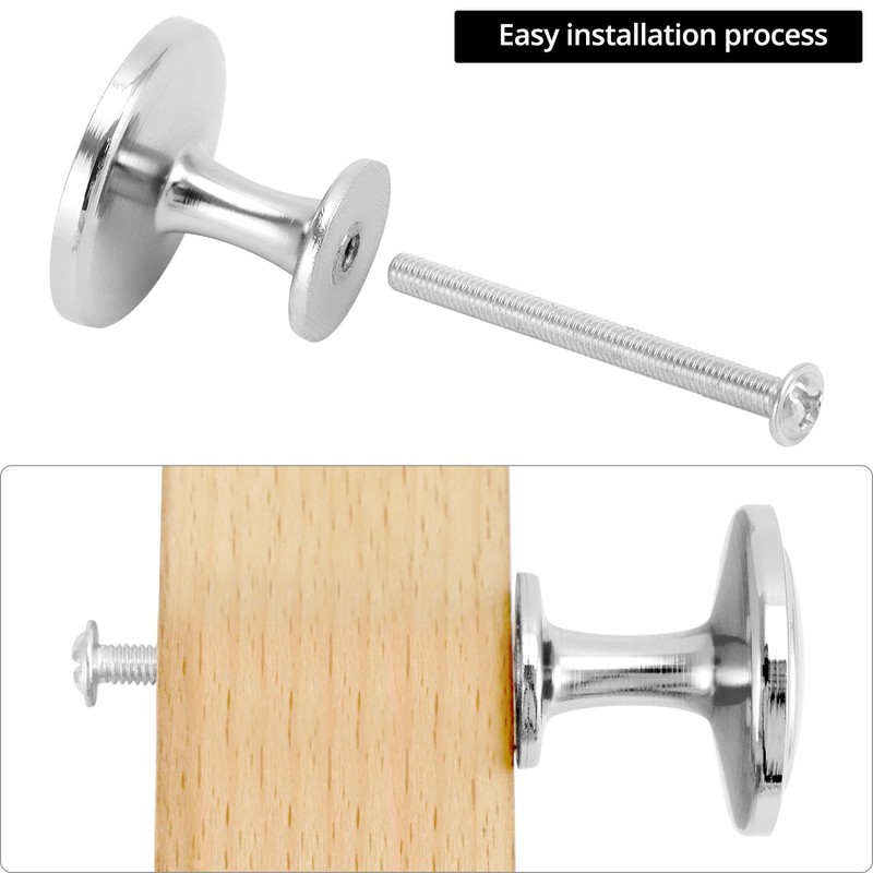 QWORK® Pack of 12 Furniture Knobs, Cupboard Knobs, Furniture Knobs,