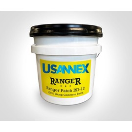 USANNEX Concrete Patch - Repair Cracked, Potholed & Pitted Concrete Areas in Basements, Garages & Industrial Facilities - Highly Chemical & Impact Resistant, Will Not Shrink - 12-24 Hr Waiting Time