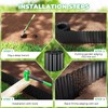 HIRALIY Corrugated Metal Garden Edging 6" x 20Ft, Landscape Sturdy