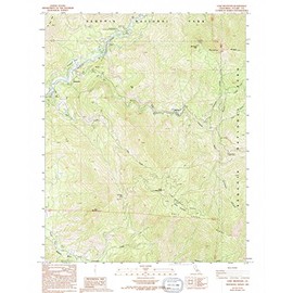 YellowMaps Case Mountain CA topo map, 1:24000 Scale, 7.5 X 7.5 Minute, Historical, 1987, Updated 1994, 26.7 x 21.6 in - Polypropylene