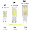 G9 LED Light Bulbs Bi Pin Base,6000K Daylight White G9