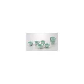 Melamine Teacup Green Set of 10 /63-1655-67