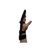 Left Hand ABS Finger Support Bowling Resting Gloves (L, Black/Black)