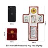 Onism 3Pcs Prayer quilt with cross inside,Mini Handcrafted pocket devotional,Portable