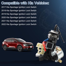 81900-D9G00 Ignition Lock Cylinder & Housing for 2017 2018 2019 2020 2021 2022 Kia Sportage Ignition Lock Switch Lock Cylinder Assembly with 2 Keys, Replaces 81900D9G00 Ignition Switch Kits