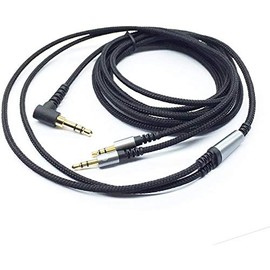KetDirect 3.5mm to 2 * 2.5mm male to male jack Black Braided Nylon Audio Cable for Sol Republic Master Tracks HD V8 V10 V12 X3 Headphone 120cm/150cm/200cm (150cm/4.5FT)
