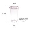 AIOS 50 x Recyclable PET Takeaway Cups with Flat Cross
