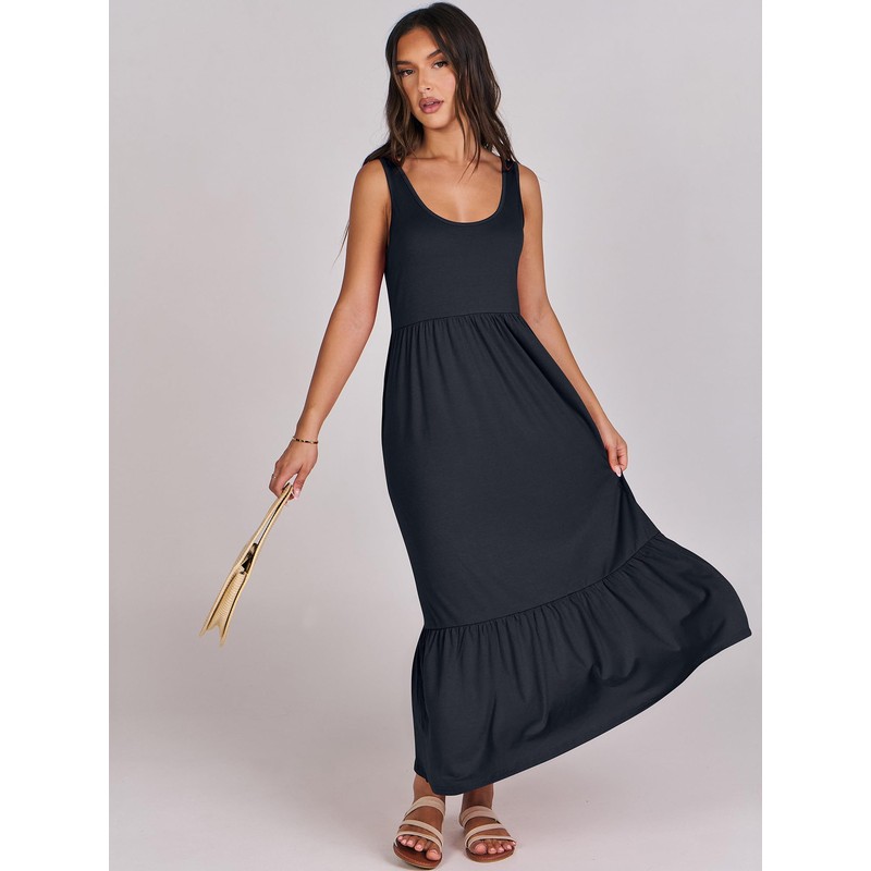 ANRABESS - Vestido de verano para mujer, sin mangas, estilo