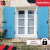 KOTARBAU® Set of 2 Shutter Throws, Window Shutters, Double Gate