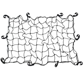 MTSDM 90 * 120cm Cargo Net for Pickup Truck Bed, Roof Rack Cargo Net, New Upgraded 10 Thickened ABS Hooks, Large Adjustable Elastic Heavy Duty Latex Net Stretches to 240 * 300cm