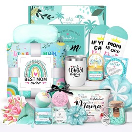 Mother's Day Baskets Gifts for Mom - 16 Pcs Luxury Self-Care Gift Basket for Mothers Day Mama (Pink):_Pink