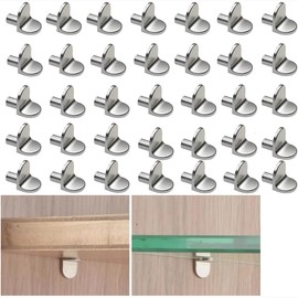 60pcs Shelf Support Pegs L Shape Shelf Pegs Shelf Support Peg Shelf Pins Kit Bracket Shelf Holder Replacement Peg for Support Cabinet Shelf Kitchen Furniture Book Shelves Holder Locking Pins