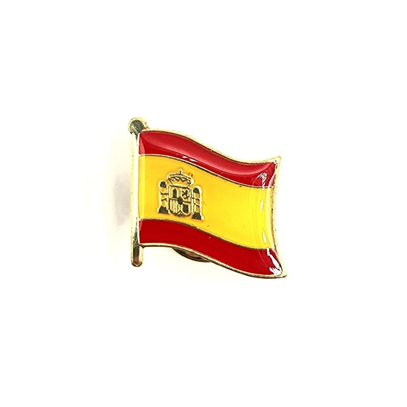 Spain Spain Espanol Metal Enamel Country Flag Pin Badge, Metal