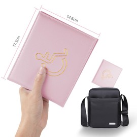 Vicloon Disabled Badge and Timer Holder, PU Leather Disabled Badge Holder Wallet Protector, Blue Badge Timer Holder ProtectorHologram Safe Disabled Badge Holder (Pink)