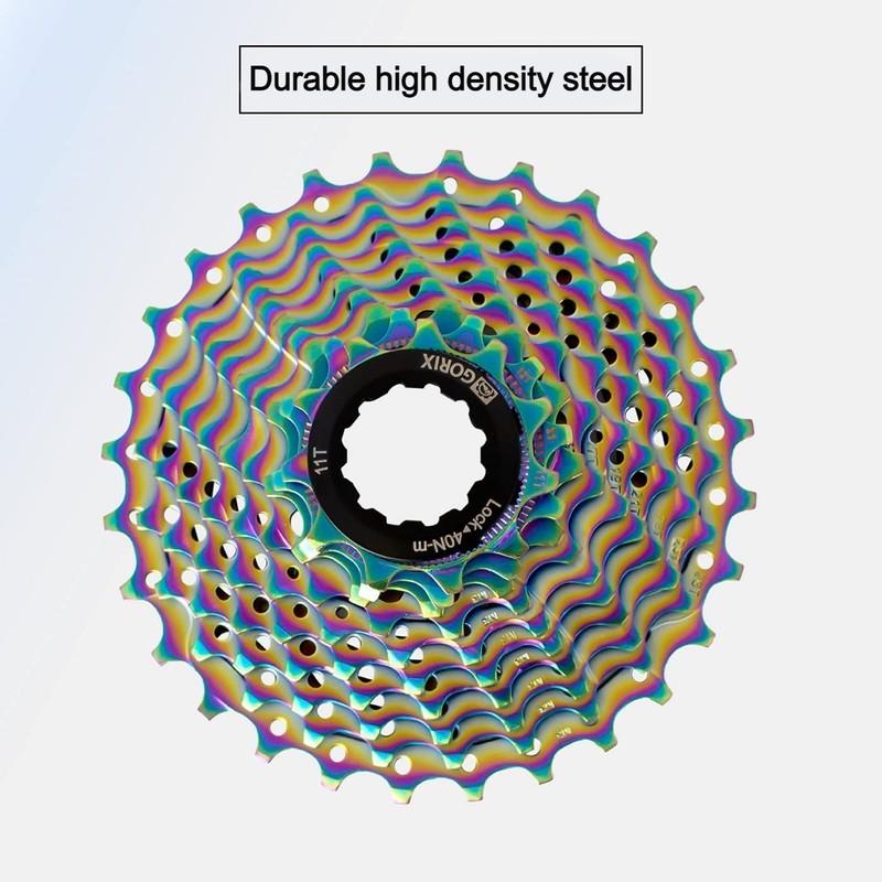 GORIX Bike Cassette Sprocket Oil Slick (11 Speed, 11-34T)