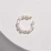 1 Pair Minimalist Faux Pearl Ear Cuff Hoop Earrings Gold