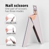 Professional Stainless Steel Nail Clipper for Fake Nails, Acrylics, Gel