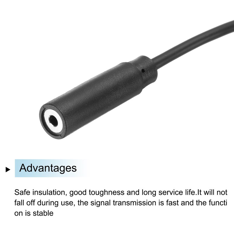 sourcing map 2.5mm Female Jack to Bare Wire Open End