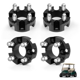 Panglong Universal Golf Cart Wheel Spacers Kit with Lug Nuts-2inch, Wheel Spacers Kit Suitable for Yamaha, Club Car, EZGO Golf Cart with Wheel for 4x4' Bolt Pattern,69.85mm Hub Bore and Studs(4 Pack)