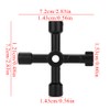Llave cruzada, 4 v¨ªas Multifuncional Llave cruzada universal Aleaci¨®n de