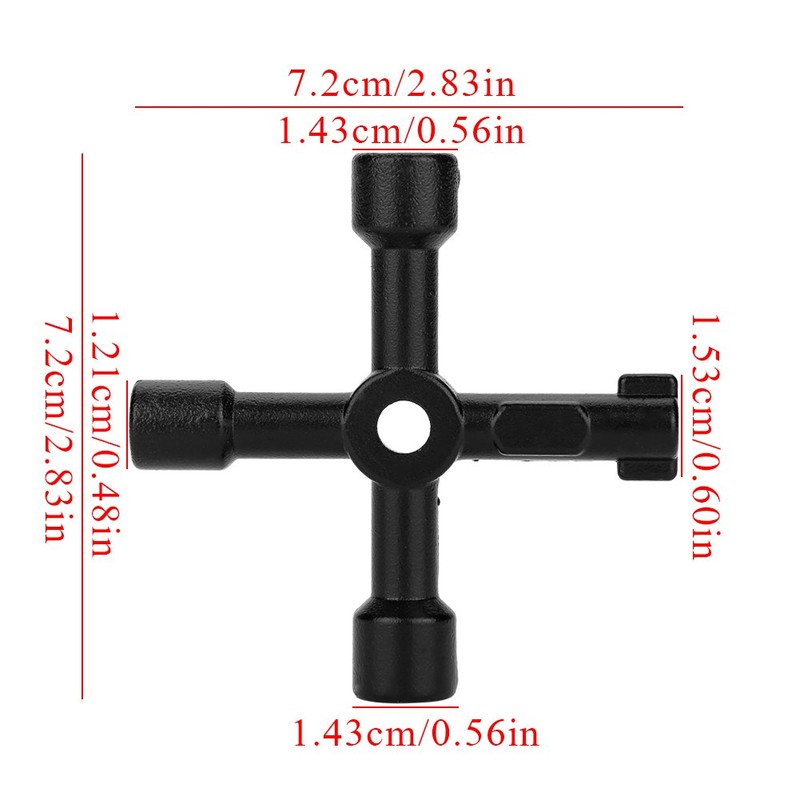 Llave cruzada, 4 v¨ªas Multifuncional Llave cruzada universal Aleaci¨®n de