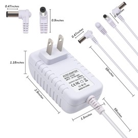AC/DC 4.5V Power Adapter 4 Outputs for Lemax Lighted Accessory 94563 94564 94565 94566 94527 84428 44241 44242 74707 74274 74295 64517 74269 74295 Christmas Delicate Light Building Decoration