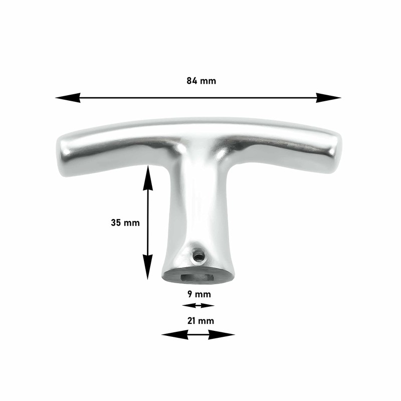 Garage Door Handle with Inner Handle Aluminium F1 Ergonomic 9