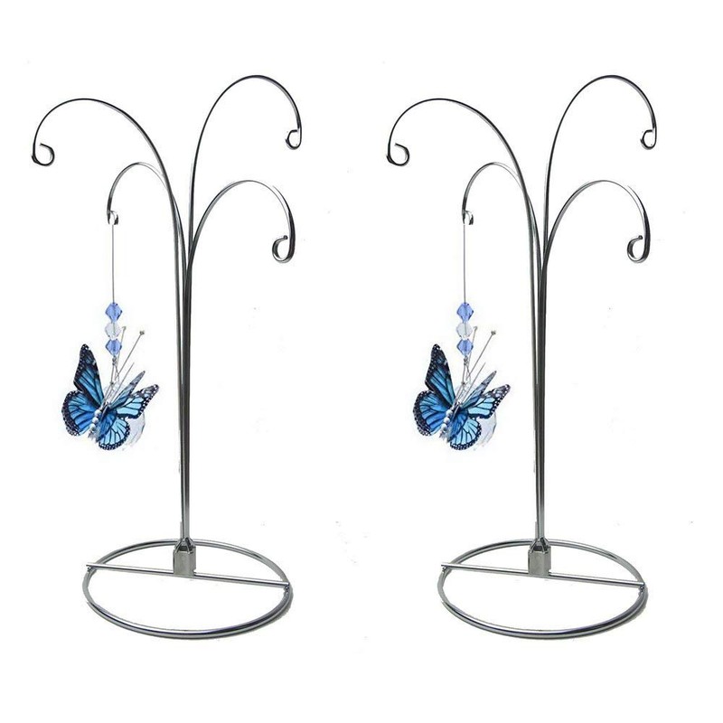 HOHIYA Hanging Ornament Display Stand Christmas Holder Hanger Bauble 4