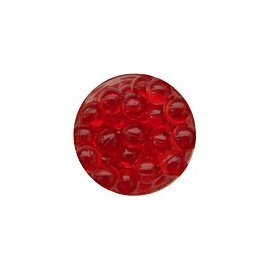 Atlas Mike's Jar of Plastic Salmon Fishing Bait Eggs, Red