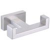 APLusee Square Double Towel Hook, 304 Stainless Steel Dual Coat