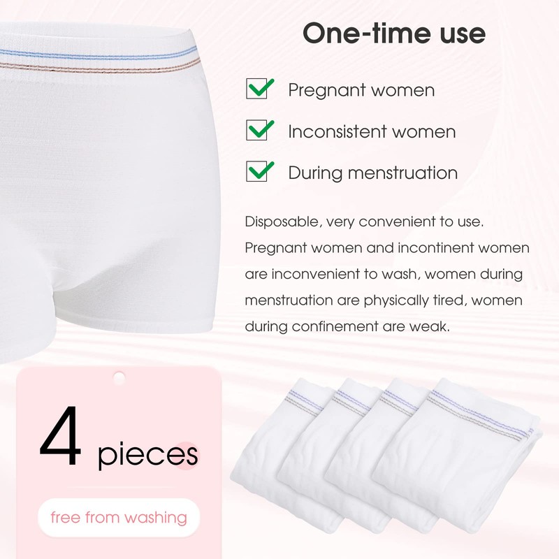 Carer Incontinence Net Knickers, 4 Pcs Women's Net Knickers High
