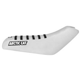 Enjoy Mfg Arctic Cat 250 300 400 454 500 4x4 2x4 Seat Cover ALL WHITE-BLACK rib #277
