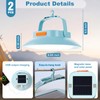 Grinsvalley 2Pcs Solar Tent Light 4500mAh Rechargeable 1700LM USB Camping
