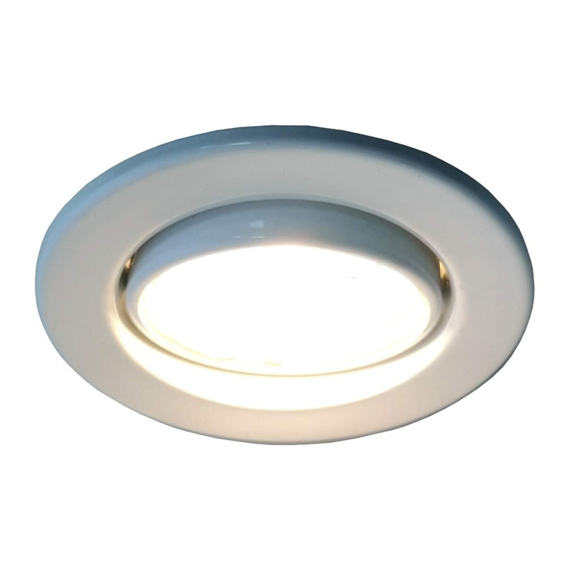 Trango Set of 6 LED Recessed Spotlights in White Round