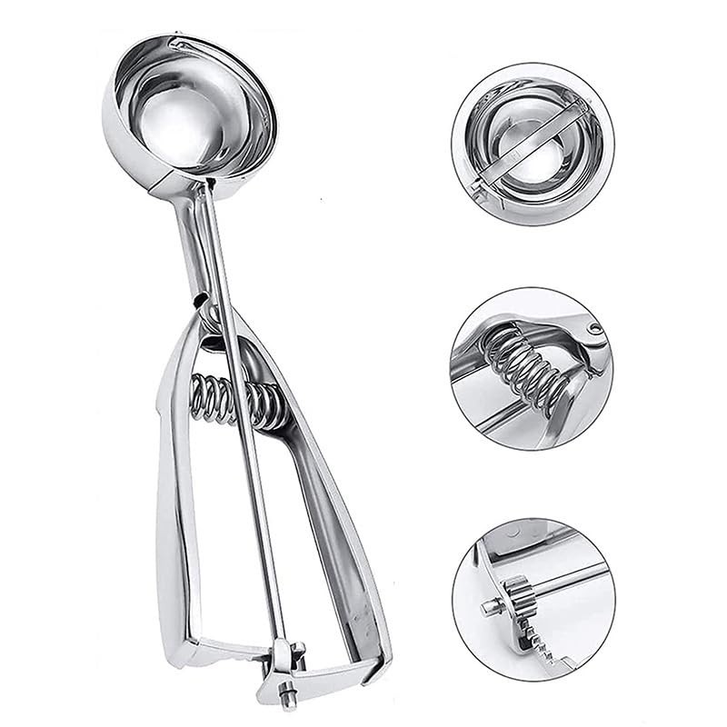 DeepCrush Ultimate Ice Cream Scoop, Heated Stainless Steel Head &