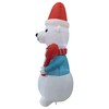 LED Lighted Inflatable Polar Bear Outdoor Christmas Decoration- 8'