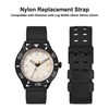 WOCCI Nylon Watch Strap, Silky Nylon Watch Strap with Double