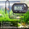 Digitales Thermometer, Aquarium-Thermometer, Wassertemperaturmessgerät, digitales Aquarium-Thermometer, mit Außensonde und Saugnapf,