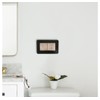 DWUENT 1pc Double Socket Surround 7.5x15.5cm - Matte Black Socket