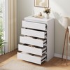 Jocoevol Modern White 5 Drawer Dresser for Bedroom, Simply Chest