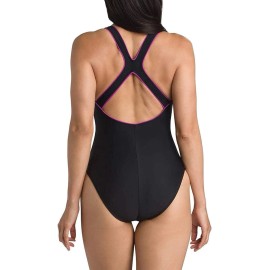 Speedo Women's, Racerback Athletic Training One Piece Swimsuit, Black, 10