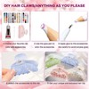 8 Sets DIY Hair Claw Clips Kit, Claw Clip Decorating