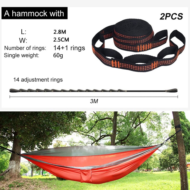 Hammock Straps 2 Pack 2.8M Outdoor Camping Hammock Tree Accessories