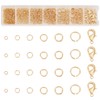 PH PandaHall 500pcs 24K Gold Plated Jump Rings for Jewelry