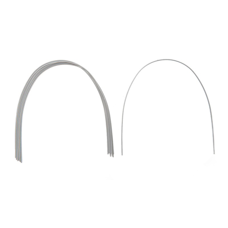 50pcs Teeth Nickel Titanium Wire Square Elasticity Medical Metal Orthodontics