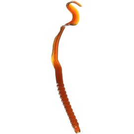 Zoom Bait U-Tale Worm Fishing Bait, Motor Oil, 6 3/4"