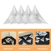 HOMSFOU 200pcs Stair Inside Corner Clear Dust Guards Decorative Triangle