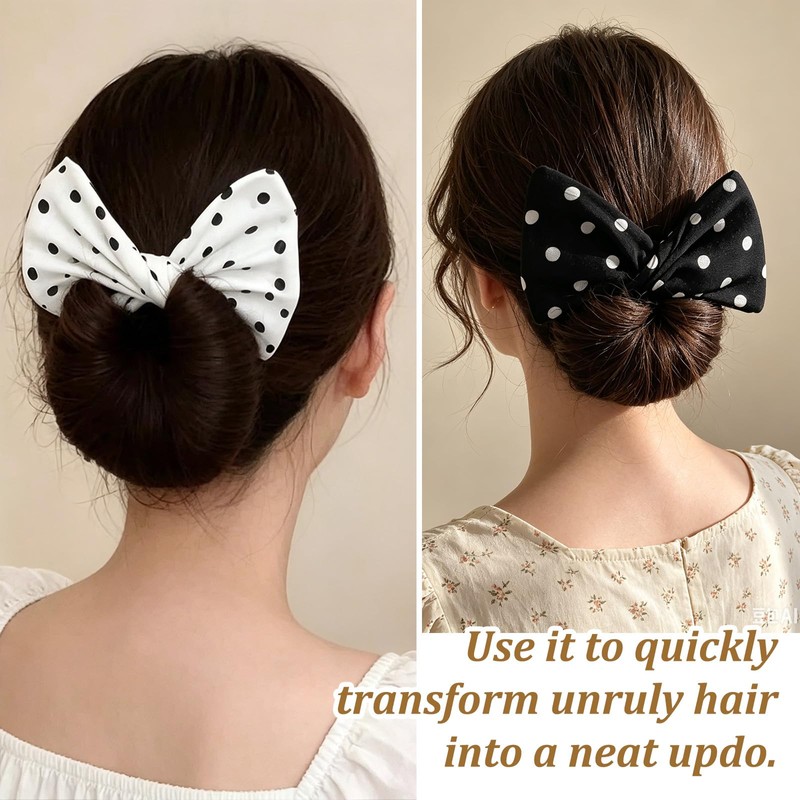 FOSDICK Pack of 4 Twister Headbands, Magic Hair Bun Maker