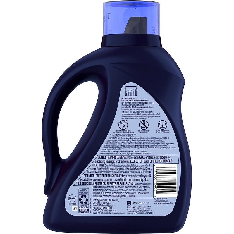 Cheer Liquid Laundry Detergent, 64 Loads, 92 fl oz, HE