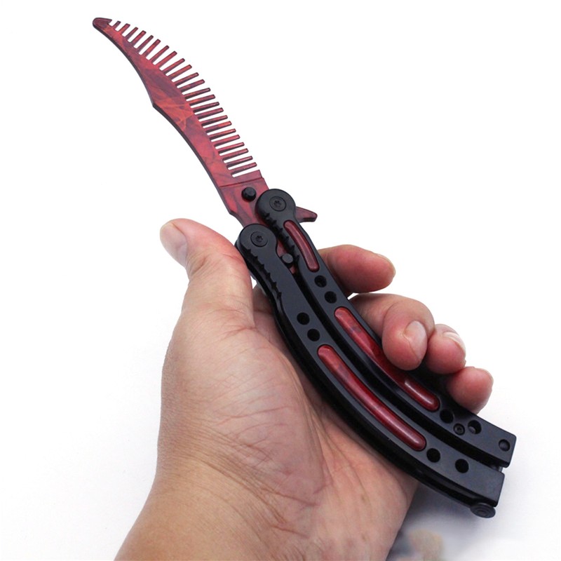 Foldable Comb Stainless Steel Butterfly Exercise Training Comb Styling Tools